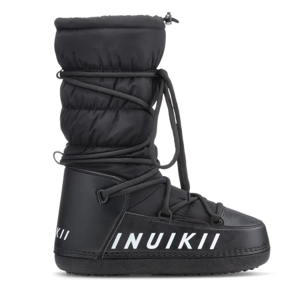 INUIKII Mountain High Tall Black Lace Up Wool Lined Winter Boots- Size 7- NWOB